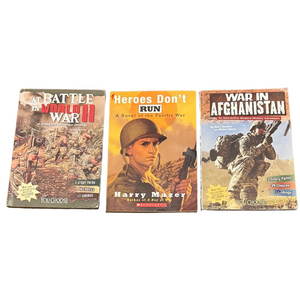 **Bundle** At Balle in WW II War in Afghanistan Heros don't Run Paperback Books